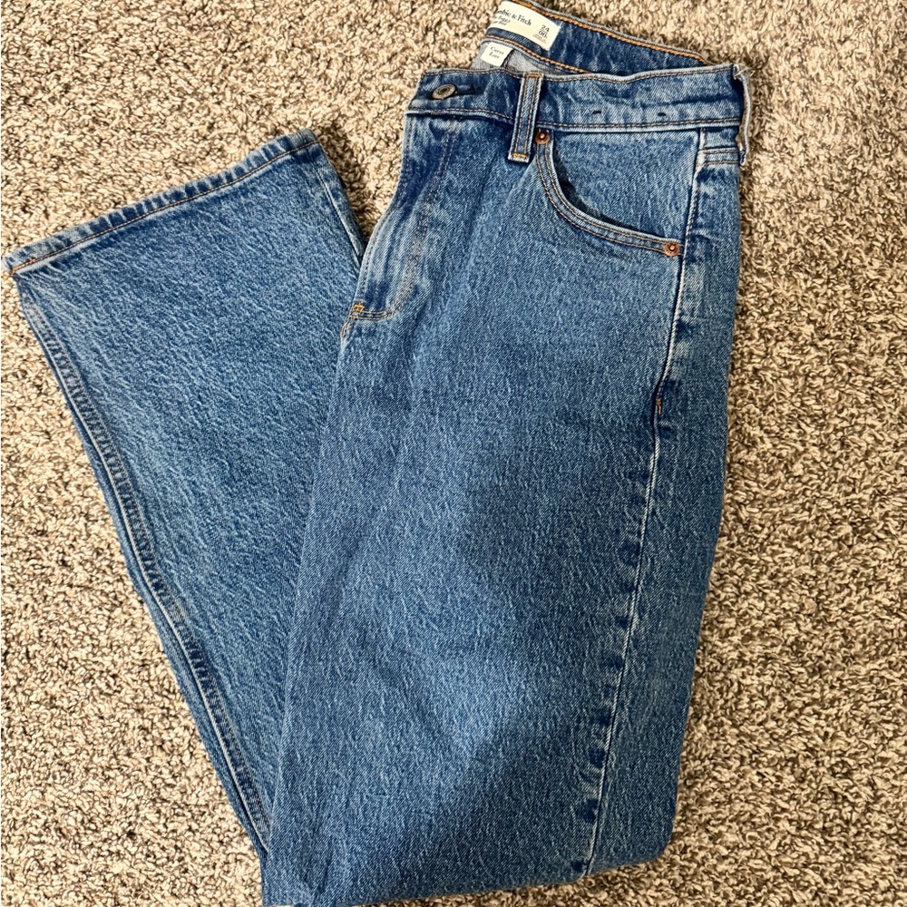 abercrombie low rise baggy jeans